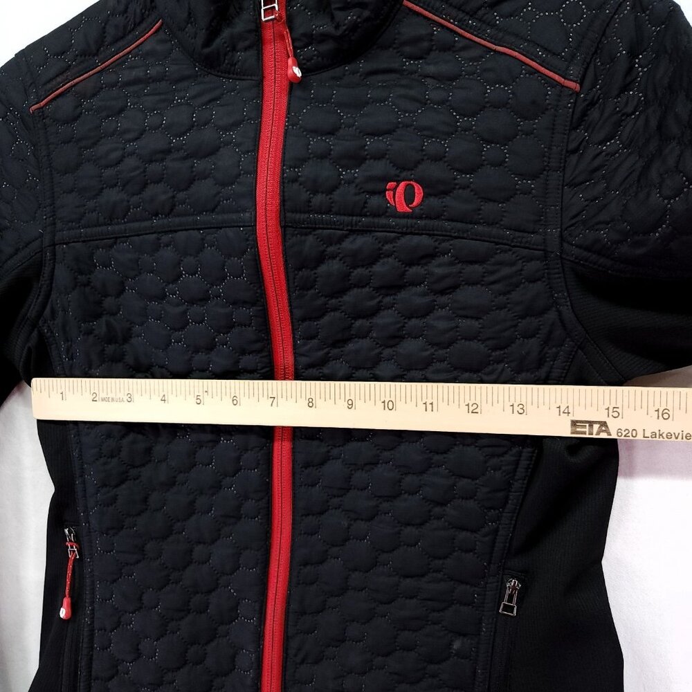 Pearl Izumi Technical Thermal Cycling Jacket Size Small Black Red Trim - Picture 5 of 13